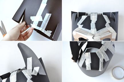 Cum să faci o mască de carton Batman cu mâinile tale o mască neagră de Batman lego din hârtie, fotografie și