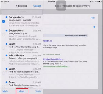 Cum să ștergeți e-mailurile de pe iPad