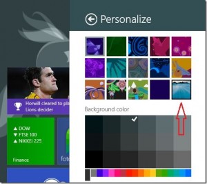 Hogyan kell beállítani a háttérkép a kezdőképernyőn háttérben a Windows 8