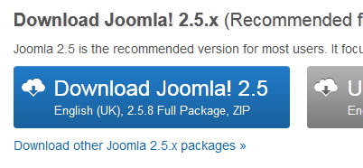 Як встановити joomla (версія 2