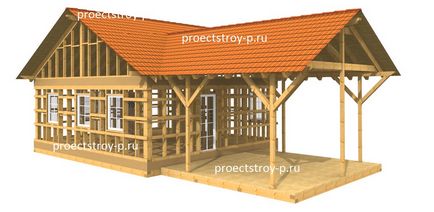 Дім із дерев'яною структурою наносфер