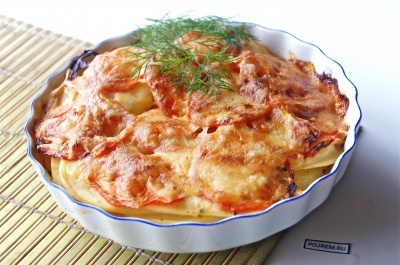 Картопляна запіканка з помідорами - покроковий рецепт з фото як приготувати
