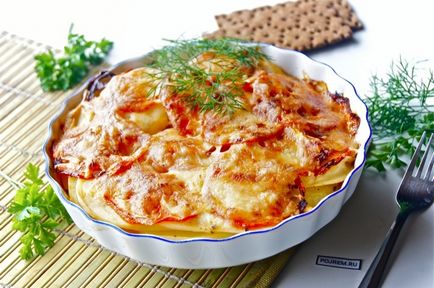 Картопляна запіканка з помідорами - покроковий рецепт з фото як приготувати