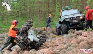 Ladoga »ochii unui începător aruncă o privire asupra celebrului trofeu-raid de pe autovehiculul off-road din interior