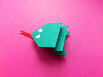 Frog origami lépésről lépésre lépésről lépésre fotók