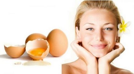 Haj maszk tojássárgájával erősítése