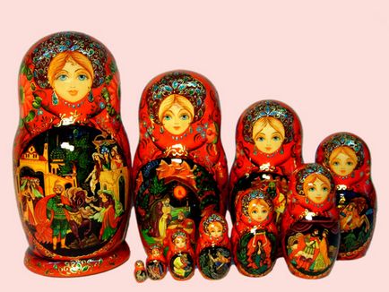 Matryoshka familia tutore pentru fericire și nașterea de pui sănătoși