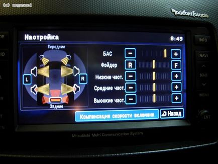 Mitsubishi Outlander XL TEXTE стандартната премия аудио Rockford Fosgate