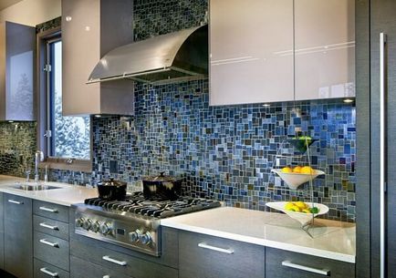 Mozaic în interiorul ideilor de bucătărie pentru inspirație