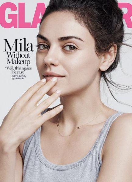 Cunisul drăguț nevopsit a apărut pe coperta interviurilor din revista mila kunis 2016