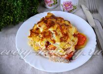 Омлет по французьки рецепт з помідорами сиром і куркою