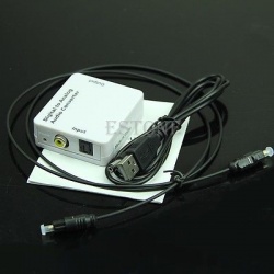 Optical coaxial digital to analog audio converter rca - перетворювач аудіосигналу з оптичного