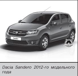 Органи управління, обладнання салону renault sandero, dacia sandero, видавництво моноліт