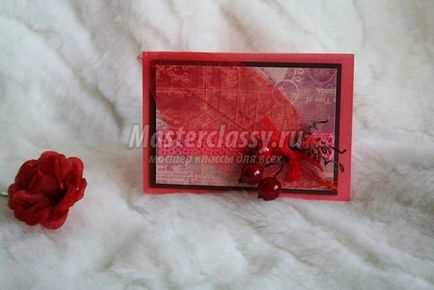Cartea poștală - toamna (scrapbooking) Cartea poștală - toamna