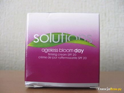 Відгук про денний омолоджуючий крем для обличчя avon solutions - цвітіння - ageless bloom day spf 20