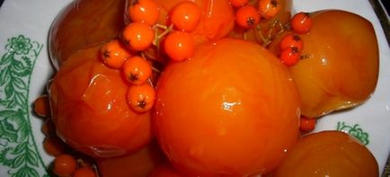 Tomate cu cenușă de munte pentru iarnă - rețete