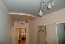 Стеля в коридорі з гіпсокартону фото дизайн у вузькому і довгому коридорі, підвісний дворівневий