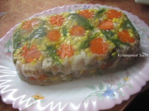 Святкове заливне з курки з мовою, кулінарна колекція від - millefeuille