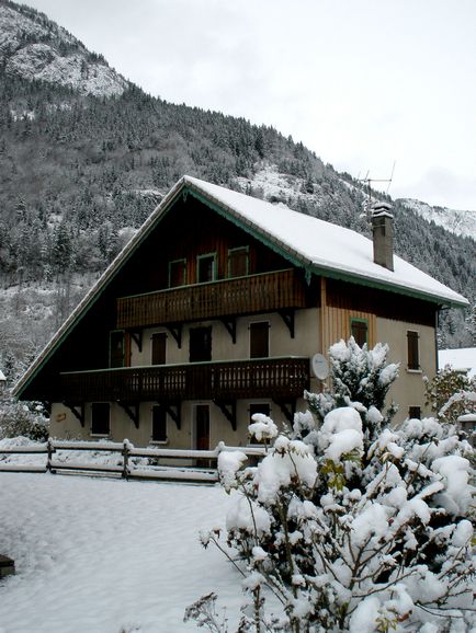 Proiect de casă în stilul unei cabane de arbolita