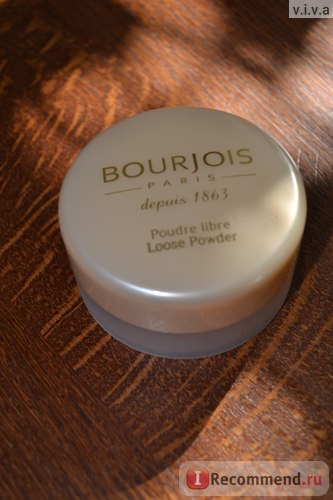 Пудра розсипчаста bourjois poudre libre loose powder - «пудра bourjois poudre libre відтінок 03