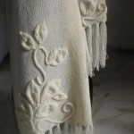 Un model de relief cu ace de tricotat - o bufnita №52, am tricotat de la un lan