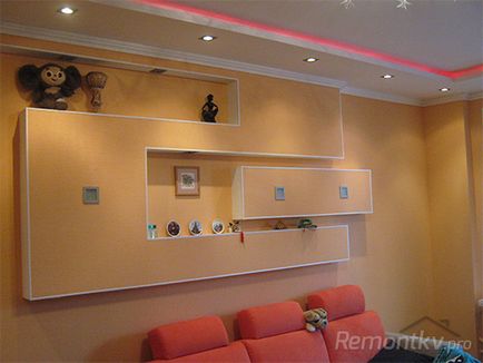 Repararea unui apartament cu mâinile tale - este ușor! Tavan iluminat cu iluminare din plafon cu mâinile tale!