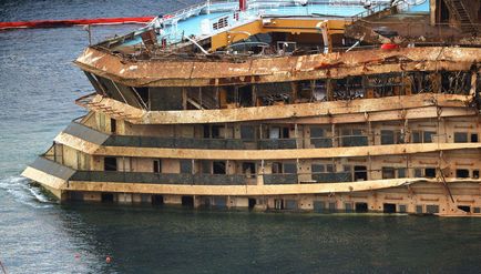 Cea mai costisitoare operațiune din istoria creșterii liniei Costa Concordia - știri în fotografii