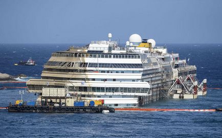Cea mai costisitoare operațiune din istoria creșterii liniei Costa Concordia - știri în fotografii