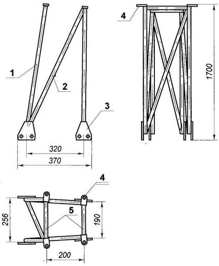 Sleigh aerorulyami, Модел Строителство