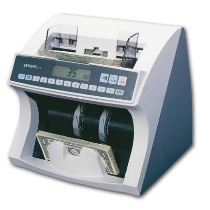 Numărătoare mașină pentru bani cu un detector