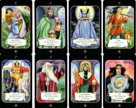 A kombináció a Tarot kártya - kezelés idősebb és ifjabb Arcana