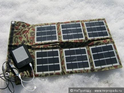 Panou solar pliabil pentru încărcarea laptopului
