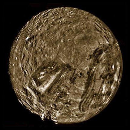 A műhold Miranda Frankenstein Naprendszerben
