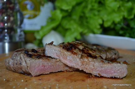 Steak de carne de vită (Ribei) - rețetă de casă