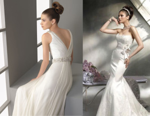Весільні сукні мода 2013, біла леді