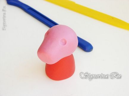 Minge peppa din plasticină cu lecția mea de mâini proprii pas cu pas cu fotografia