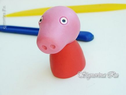 Свинка Пеппа з пластиліну своїми руками урок покроково з фото