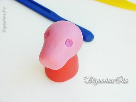 Peppa Pig agyag kezük lecke lépésről lépésre fotókkal