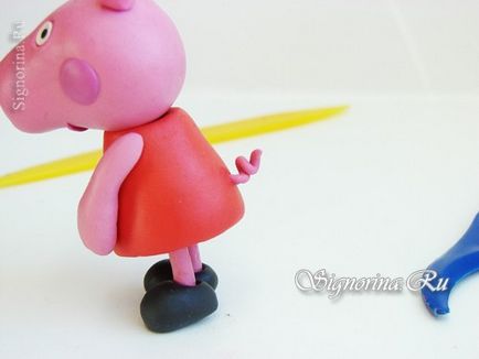 Minge peppa din plasticină cu lecția mea de mâini proprii pas cu pas cu fotografia