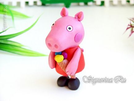 Minge peppa din plasticină cu lecția mea de mâini proprii pas cu pas cu fotografia