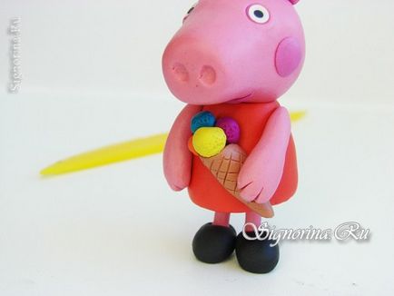 Peppa Pig agyag kezük lecke lépésről lépésre fotókkal