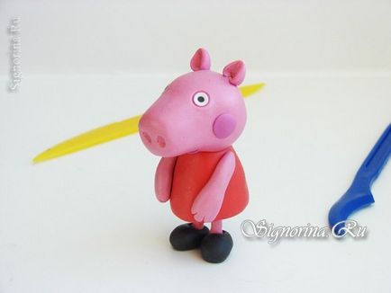Свинка Пеппа з пластиліну своїми руками урок покроково з фото