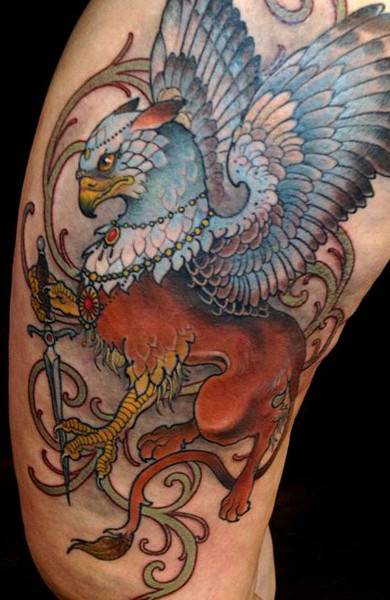 Tattoo griffin - adică, schițe și fotografii de tatuaje