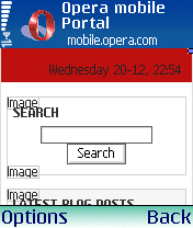 Secretele Opera - personalizați browserul principal pentru s60 - test opera mobile, revizuiți Opera Mobile, Opera