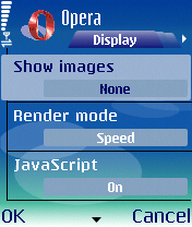 Secretele Opera - personalizați browserul principal pentru s60 - test opera mobile, revizuiți Opera Mobile, Opera