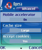 Secretele Opera - personalizați browserul principal pentru s60 - test opera mobile, revizuiți Opera Mobile, Opera
