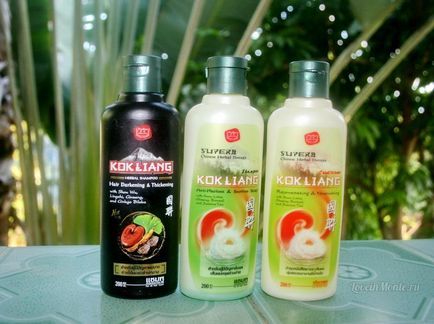 Thai termékek haj samponok, balzsamok, spray-k és tónusos Thaiföld