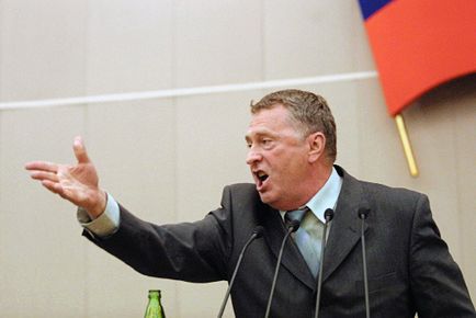 Azok, akik szavaztak Zhirinovsky felelős a bohóckodás