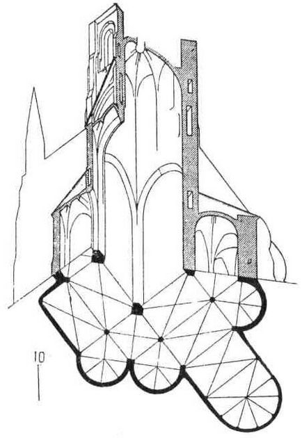 Transsepții și abside ale bisericilor gotice, arhitectură și design, cartea de referință
