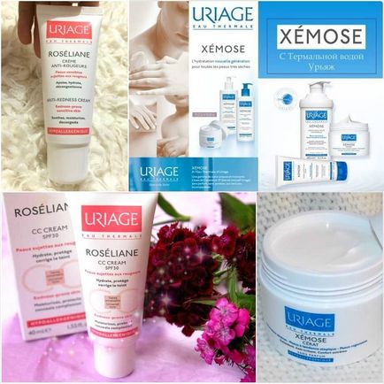 Uriage roseliane, xemose, isofill, depiderm